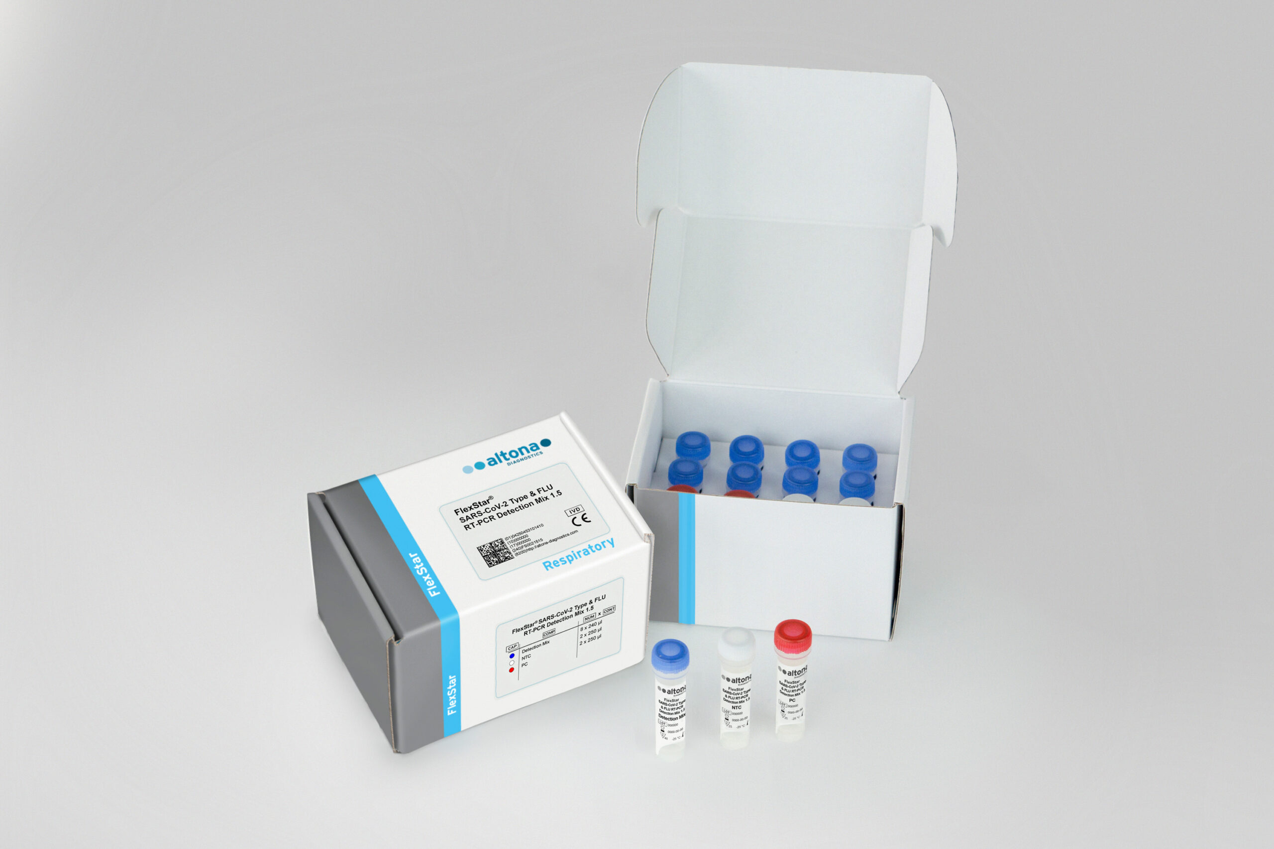 FlexStar® SARS-CoV-2 Type & FLU RT-PCR Detection Mix 1.5 (CE-IVD)